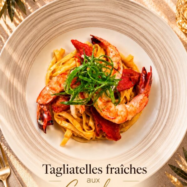 tagliatelles fraiches aux langoustines